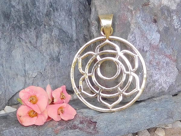Lotus Moon Pendant by Avashy