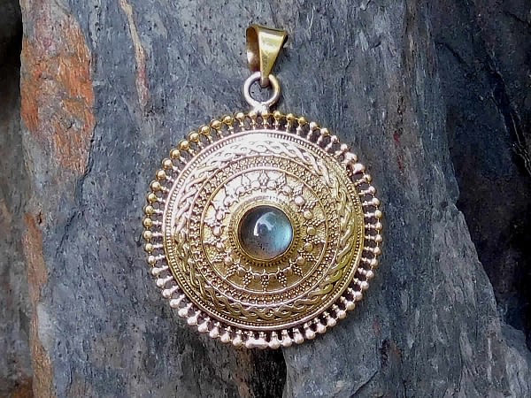 Labradorite Mandala Pendant by Avashy